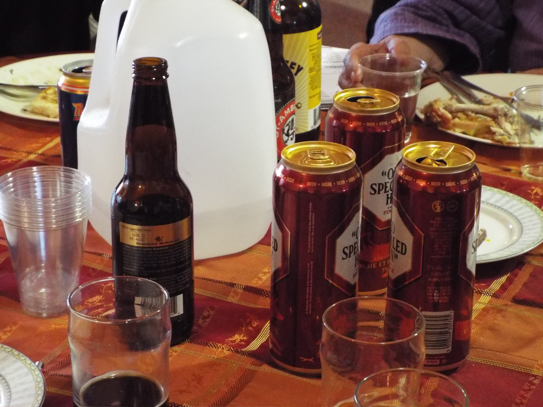 Our late afternoon beer-tasting session carried over into dinner.